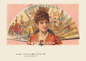 FD Lucia cigar box label