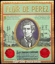 FD Perez outer cigar label