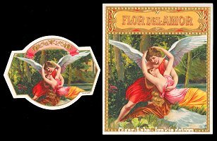 Flor Del Amor outer cigar box label