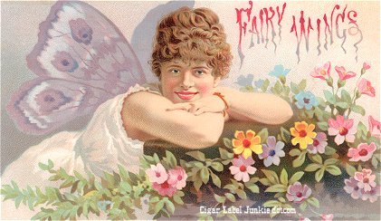 Fairy Wings cigar box label