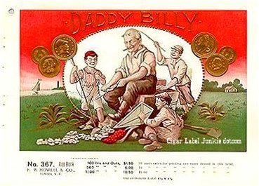 Daddy Billy- cigar box label