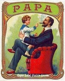 Papa- cigar box label
