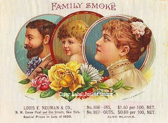 Family Smoke-cigar box label