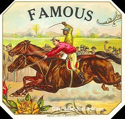 Famous- cigar box label