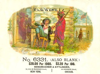 Far West cigar box label