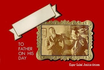 Fathers Day cigar box label