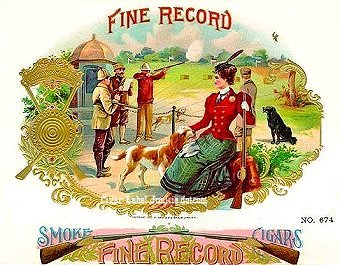 Fine Record- cigar box label