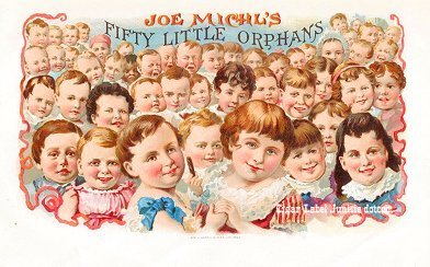 Fifty Orphans cigar box label