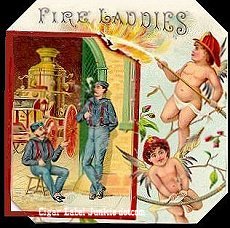 Fire Laddies cigar box label