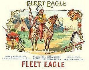 Fleet Eagle cigar box label
