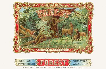 Forest- cigar box label
