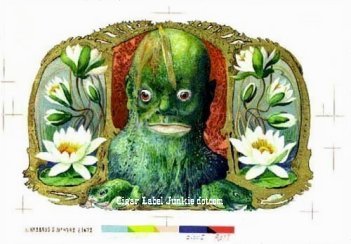 Frog Dude cigar box label