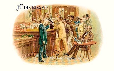 Full Blast-cigar box label