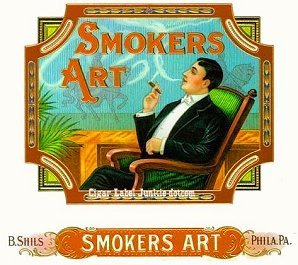 Smokers Art- cigar box label