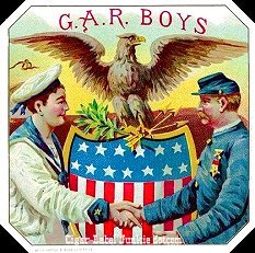 GAR Boys cigar box label