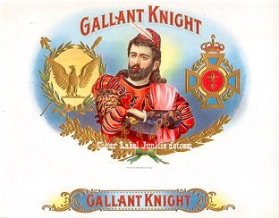 Gallant Knight cigar box label