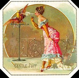 Gentle Puff- cigar box label