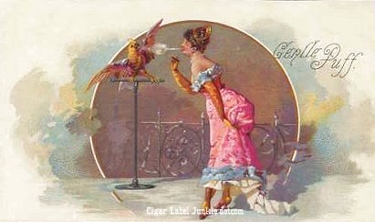Gentle Puff-cigar box label