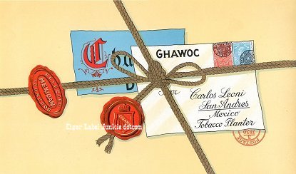 Ghawoc cigar box label