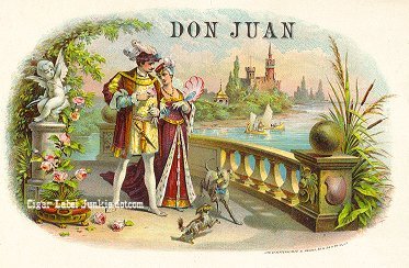 Don Juan cigar box label