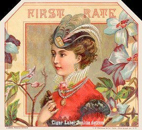 First Rate- cigar box label