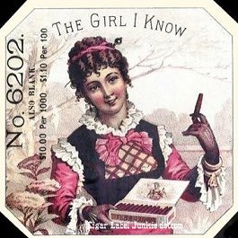 Girl I Know- cigar box label