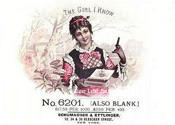 Girl I Know-cigar box label