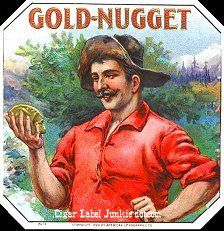 Gold Nugget outer cigar box label