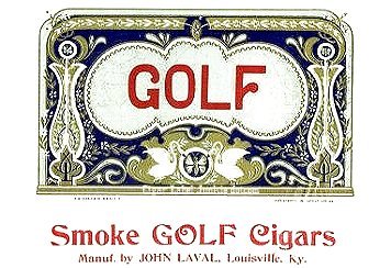 Golf Cigar-cigar box label