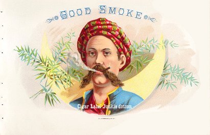 Good Smoke- cigar box label