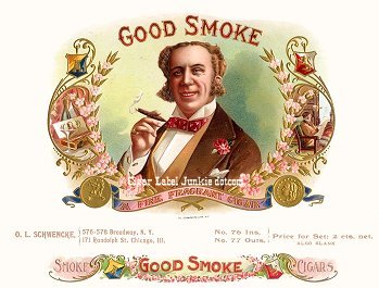 Good Smoke 2- cigar box label