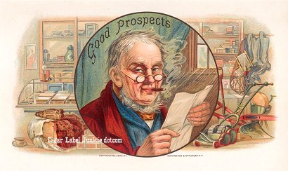 Good Prospects-cigar box label