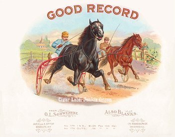 Good Record- cigar box label