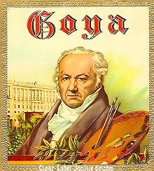 Goya cigar box label