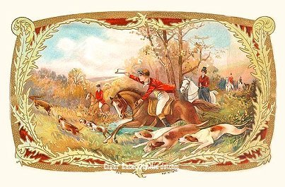 UT Fox Hunt- cigar box label