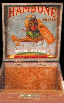 Hambone box cigar box label