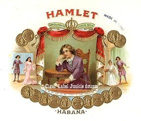 Hamlet cigar box label