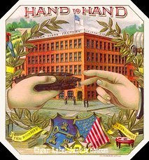 Hand To Hand cigar label