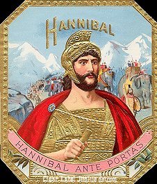 Hannibal- cigar box label