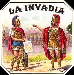 La Invadia- cigar box label