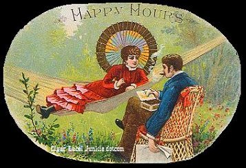 Happy Hours-cigar box label