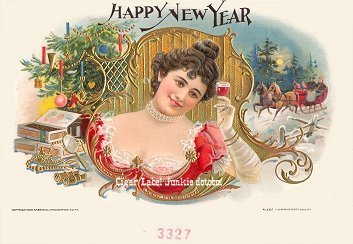 Happy NY_1 cigar box label