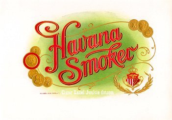 Havana Smoker inner cigar label
