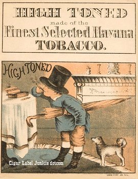 High Toned- cigar box label