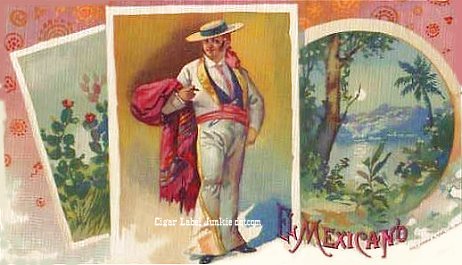 El Mexicano- cigar box label