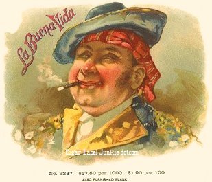 La Buena Vida- cigar box label