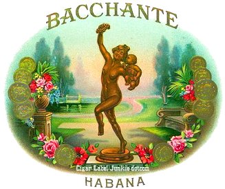 Bacchantes- cigar box label