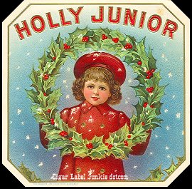 Holly Junior-outer cigar label