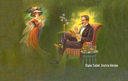 Good Morning- cigar box label