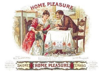 Home Pleasure-cigar box label